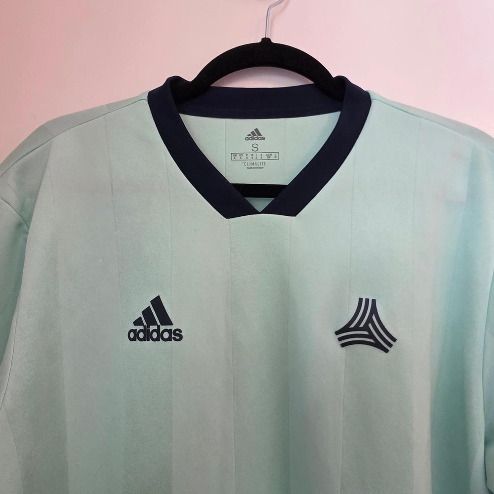 Adidas Tango Advanced Soccer Jersey Small Clear Mint Climalite - Picture 4 of 8